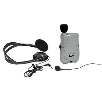 Williams Sound Pocketalker Ultra DUO with Standard Headphone + Single Mini Earbud