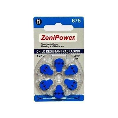 ZeniPower MF Batteries (10 cards of 6 batteries) - 675