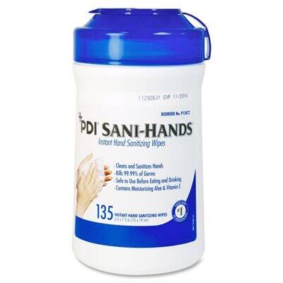 Sani-Hands Instant Hand Sanitizing Wipes (135/canister)