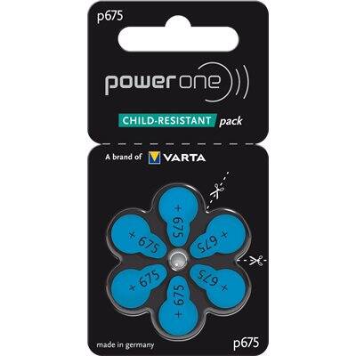 Power One EVOLUTION MF Batteries Size 675 (10 cards of 6 batteries)