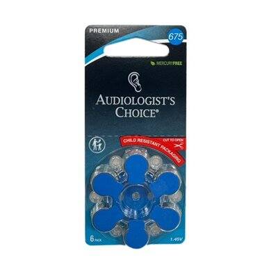 Audiologist's Choice® Labeled Rayovac ZM Batteries, size 675 (10 cards of 6 batteries)