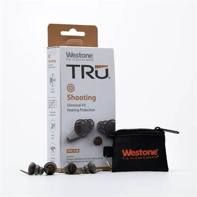 Westone TRU Shooting Earplugs - NRR 12, Brown Filter
