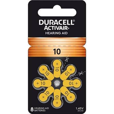 Duracell Activair MF Batteries (10 cards of 8 batt)